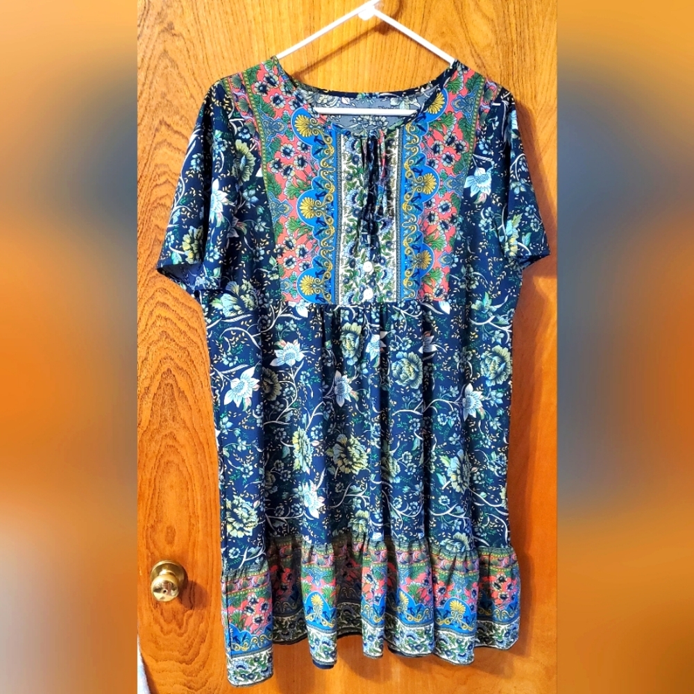 Womens floral summer dress